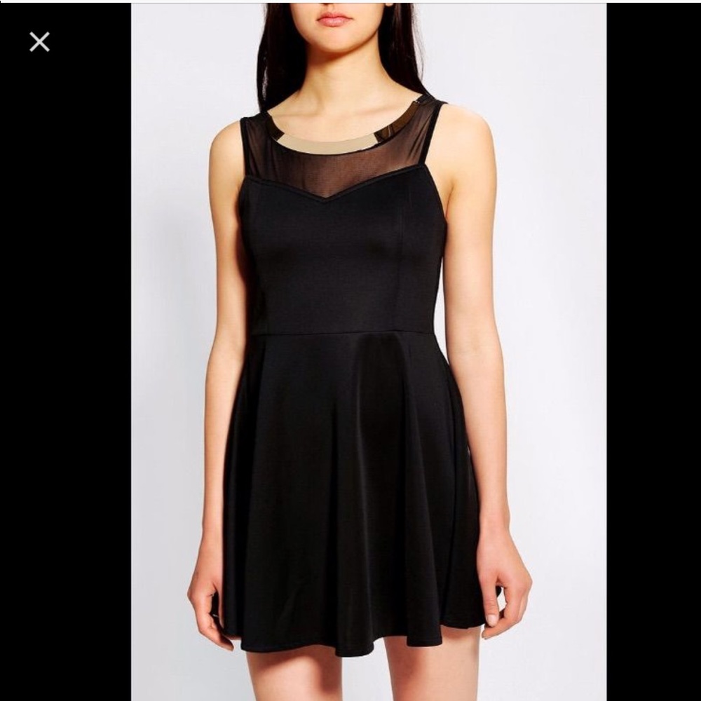 Reverse Gold Plate Collar Dress